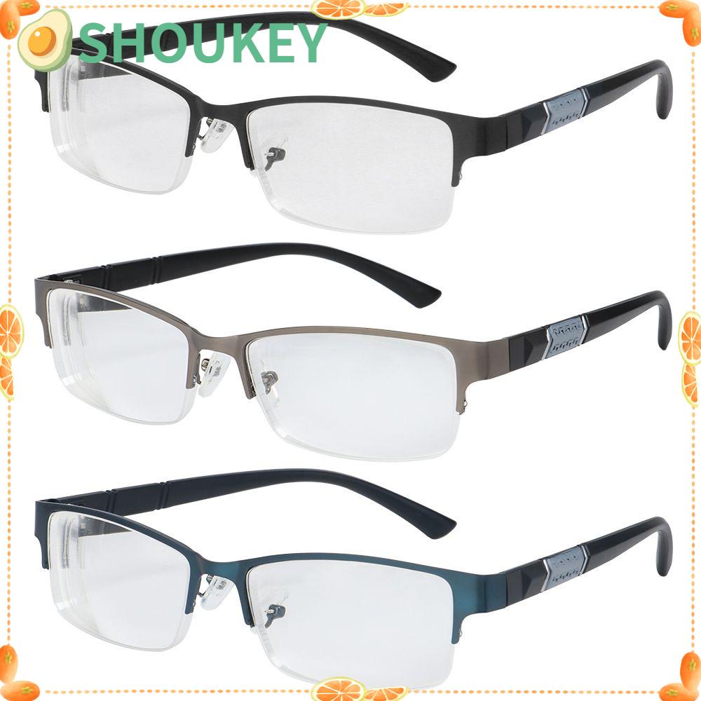 SHOUKEY Kính Đọc Sách Gọng Vuông 0~600 Diopter Bằng Nhựa Resin Siêu Nhẹ Dành Cho Nam Nữ