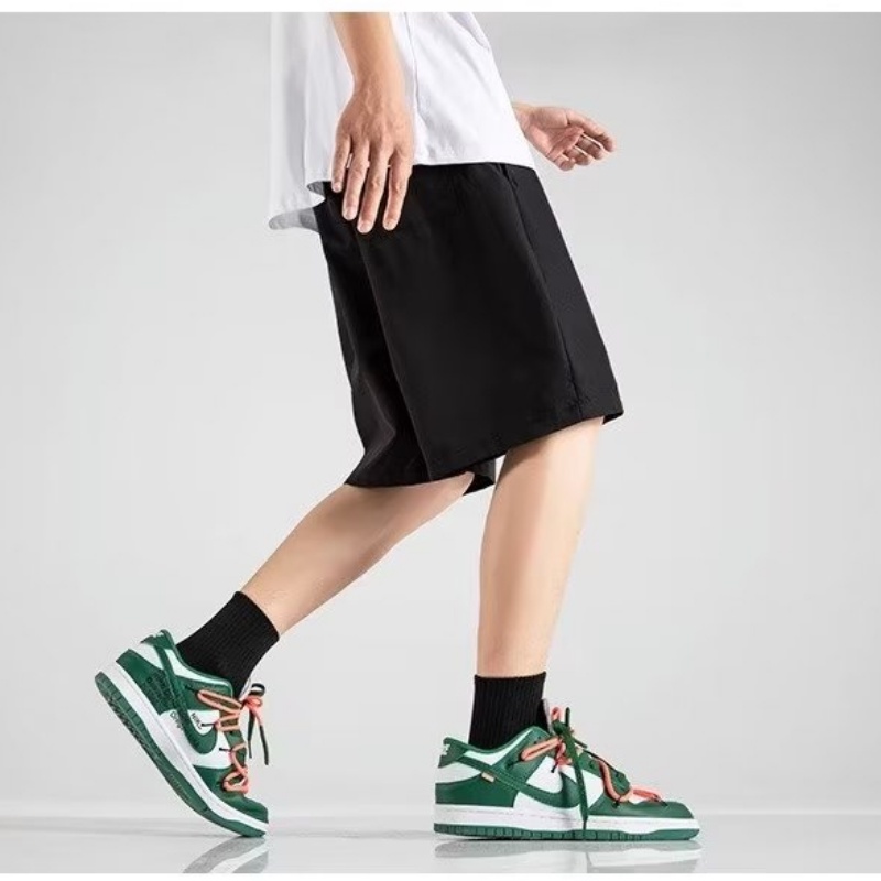 Quần Short Thể Thao 5 Tấc Bằng Lụa Lạnh Dáng Rộng Phong Cách Mới Nhật Bản Thời Trang Mùa Hè Cho Nam