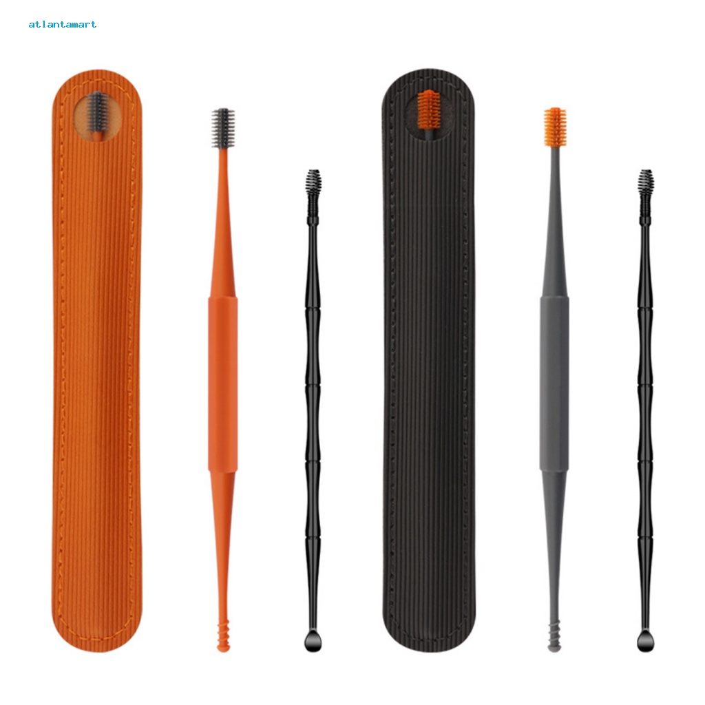 Túi Đựng Đồ Dùng Cao Cấp Tiện Dụng| 1 Bộ Dụng Cụ Lấy Ráy Tai Xoay 360 Độ Kèm Túi Đựng Tiện Lợi