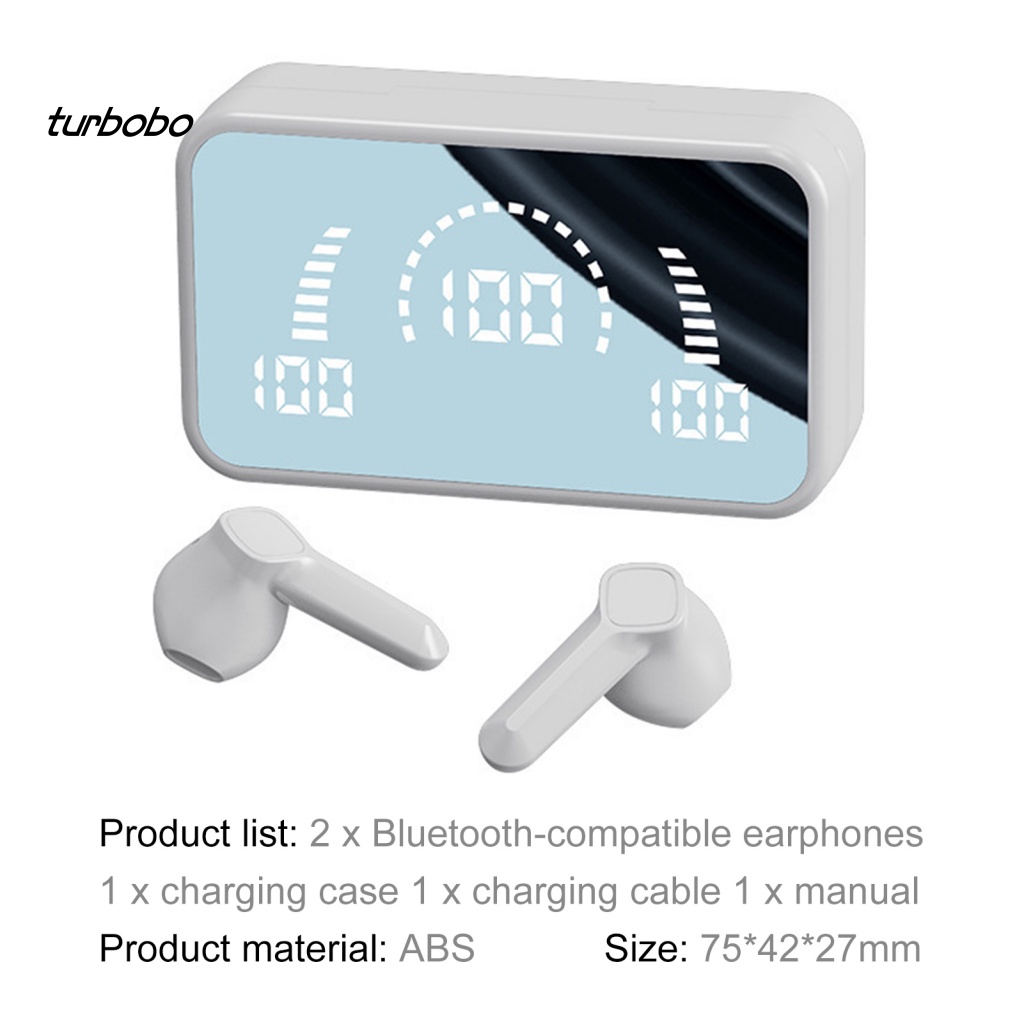Tai Nghe Bluetooth Thể Thao turbobo Có Đèn LED Chuyên Dụng Cho Điện Thoại