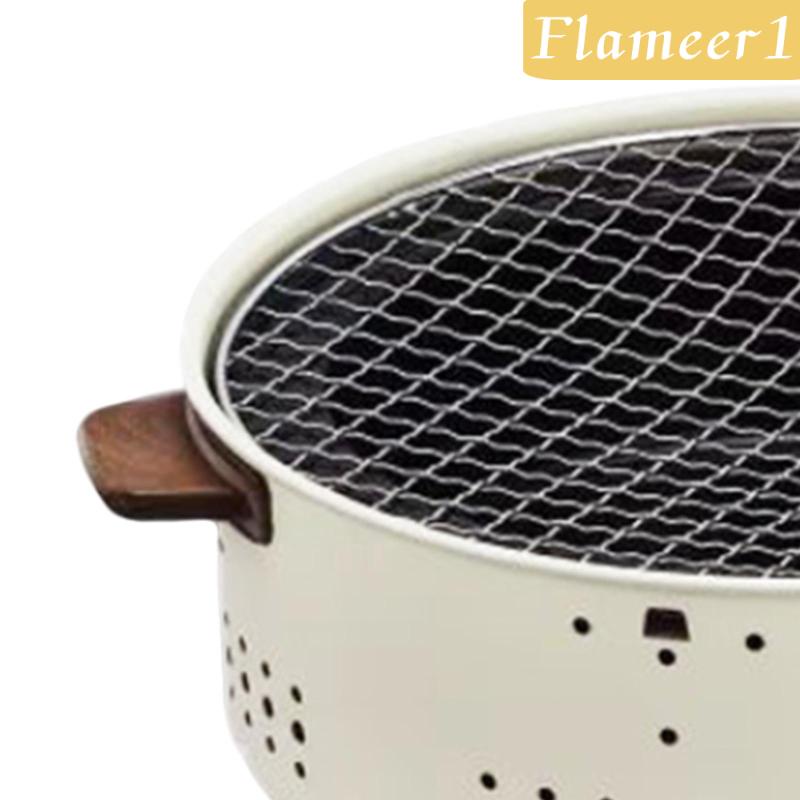 [flameer1] Vỉ Nướng Bbq Để Bàn Nhỏ Gọn Thiết Thực Cho Hoạt Động Ngoài Trời