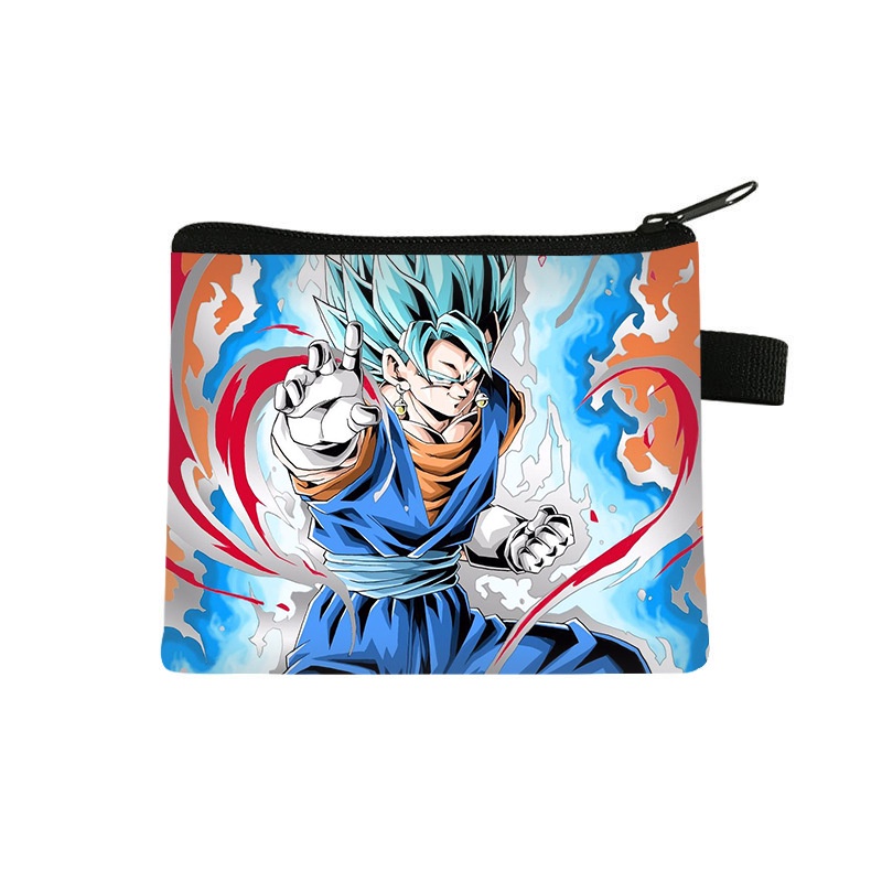 Ví Đựng Tiền Xu / Thẻ Có Khóa Kéo Di Động Họa Tiết Hoạt Hình Dragon Ball Dễ Thương Cho Học Sinh
