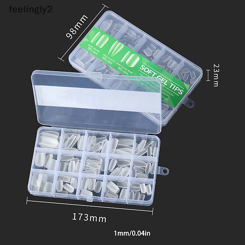 Bộ 150 Móng Tay Giả Nối Dài Che Phủ Toàn Diện Kèm Hộp Đựng