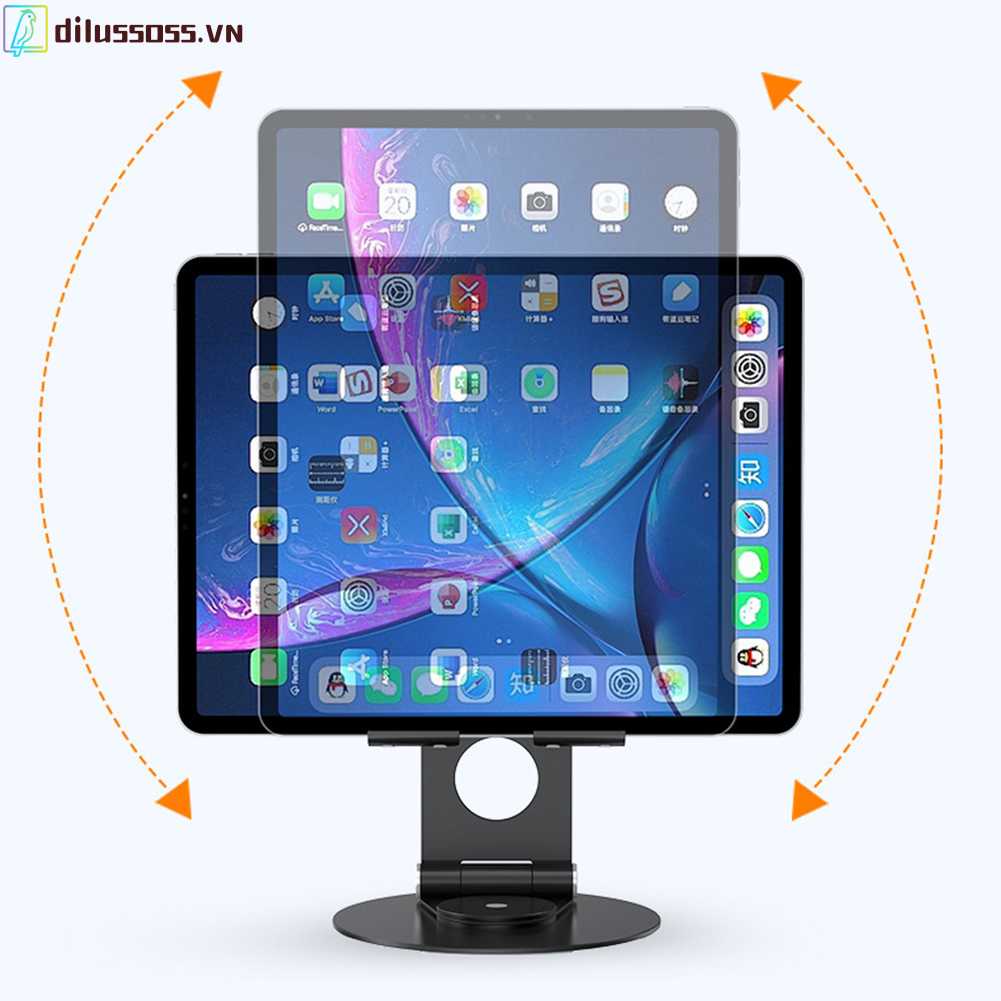 Giá Đỡ Máy Tính Bảng 7.9-12.9inch Xoay 360 Độ Có Thể Gập Lại Tiện Dụng