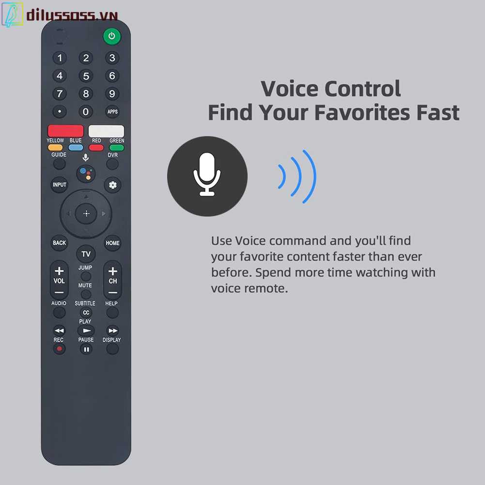 Điều Khiển Từ Xa Thay Thế RMF-TX500U Cho TV Sony 4K Ultra HD