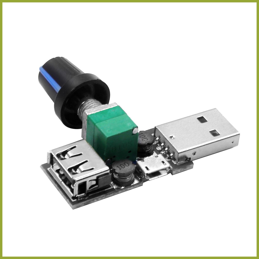 Công Tắc Điều Khiển Tốc Độ Quạt USB 5W DC 5V 4-12V Sang 2.5-8V
