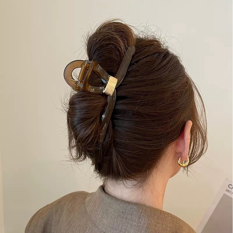 Kẹp Tóc Cỡ Lớn Bằng Acrylic Thời Trang Mùa Hè 2023 Cho Nữ
