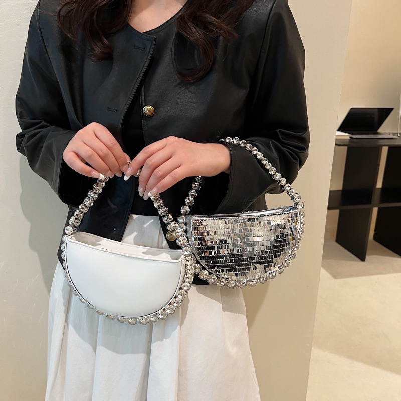 Túi Xách Đeo Chéo Đính Kim Sa Thời Trang 2023 Dành Cho Nữ