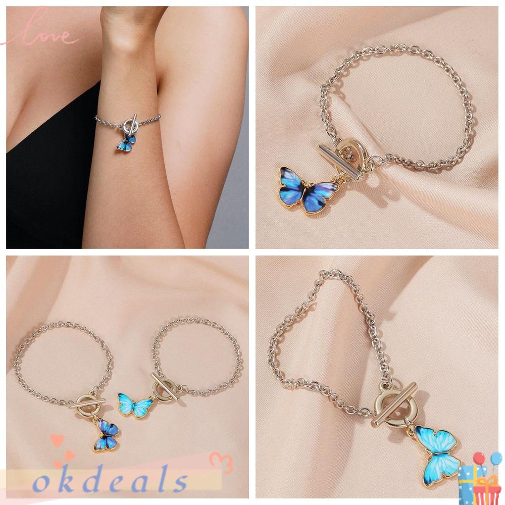 Vòng Tay Dây Xích Màu Xanh Navy Thời Trang