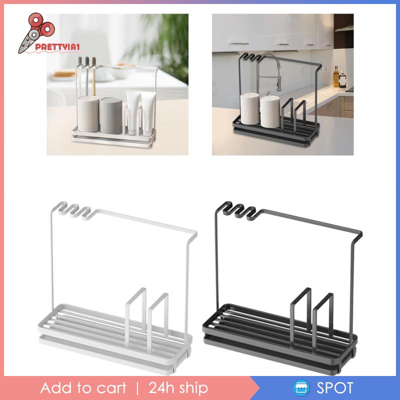 [Prettyia1] Giá Treo Khăn Lau Chén Dĩa Thiết Kế Đáy Rỗng Thoát Nước Siêu Bền