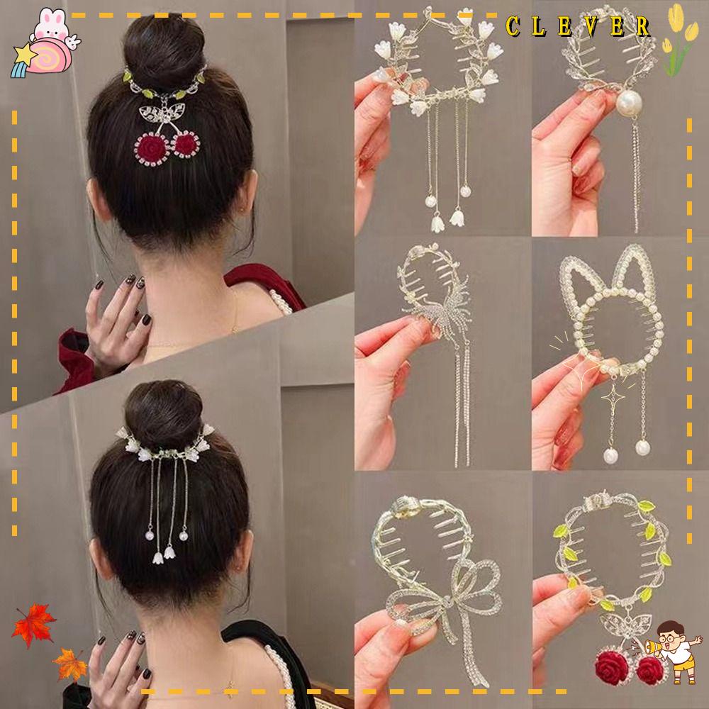 Kẹp Tóc Đuôi Ngựa Phong Cách Retro Thời Trang