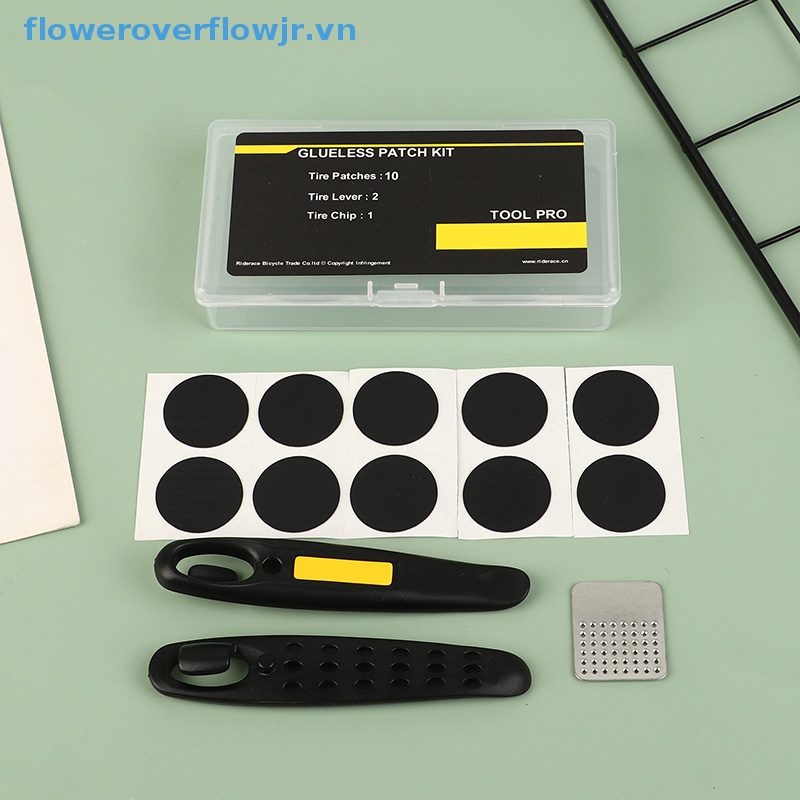 Set 10 Miếng Vá Lốp Xe Đạp Không Keo Tiện Lợi