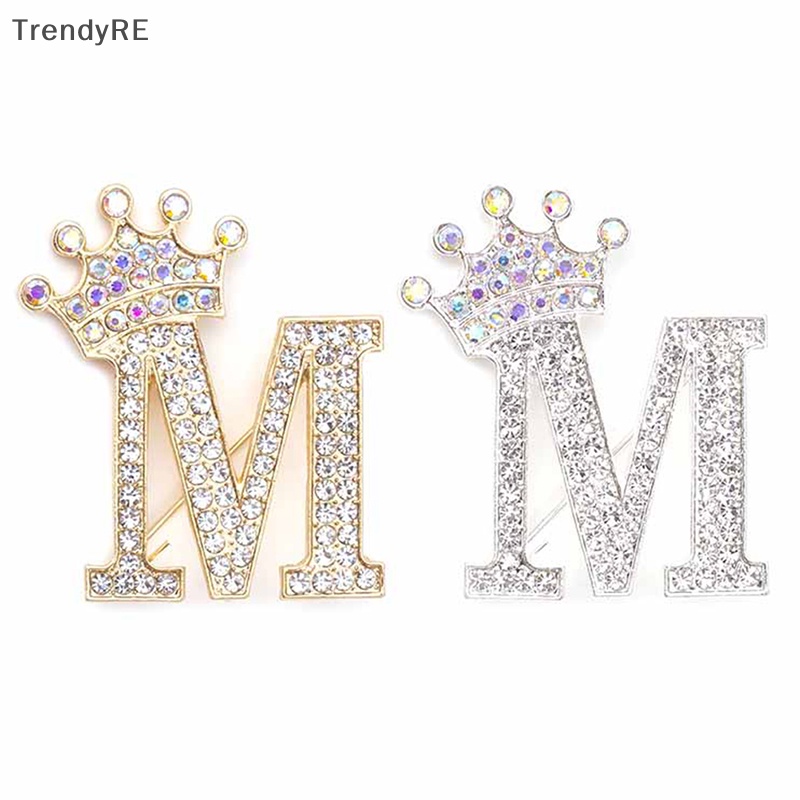 Ghim Cài Áo Hình 26 Chữ Cái A Đến Z Đính Đá Pha Lê Thời Trang Cho Nữ