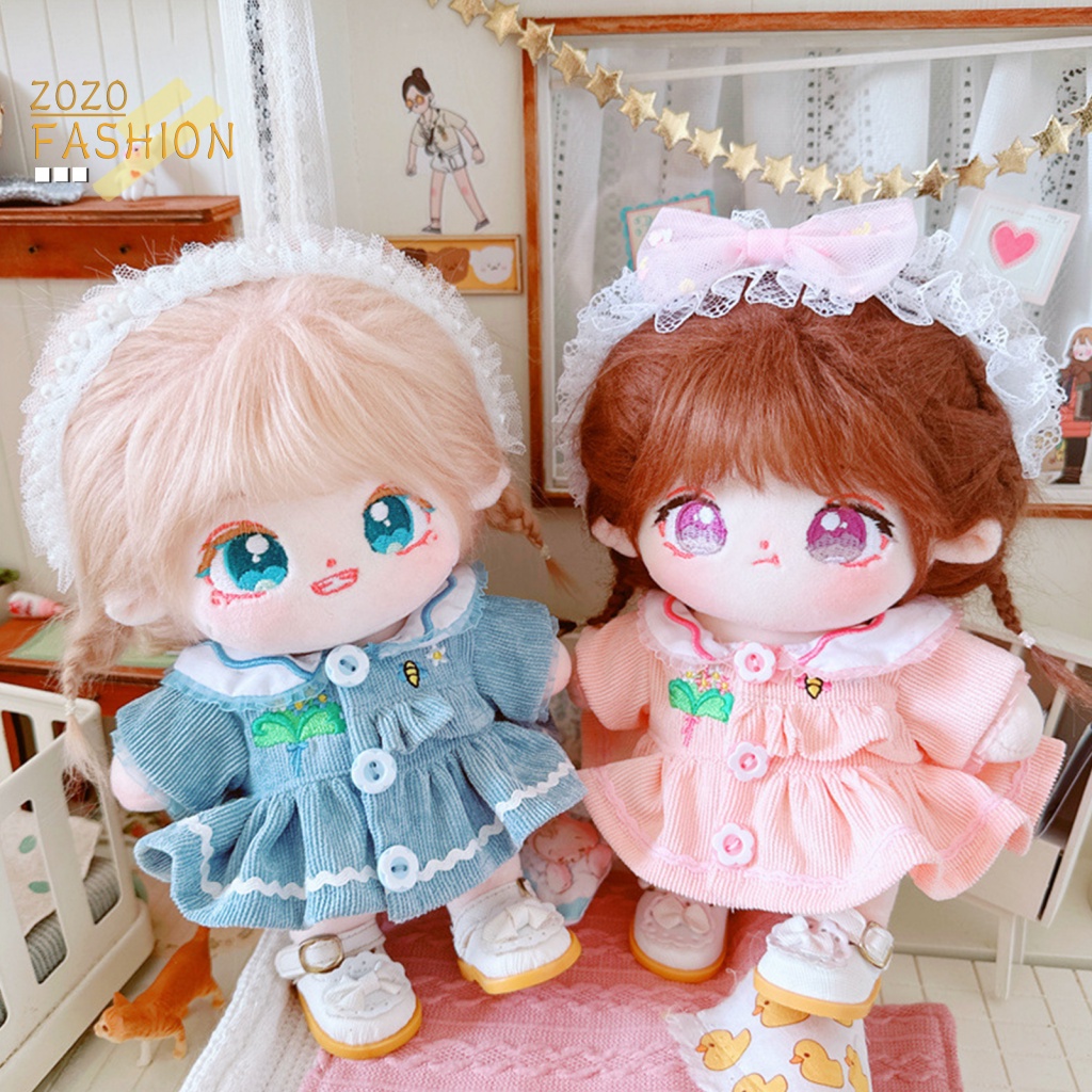 Áo Khoác Mềm Mại Họa Tiết Hoa Xinh Xắn Cho Búp Bê Mặc Hàng Ngày