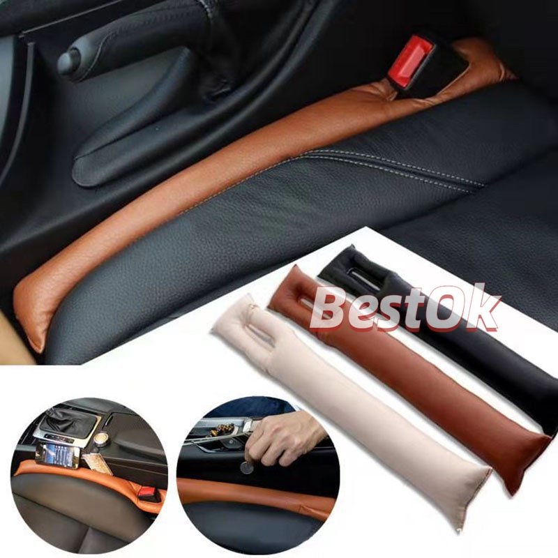 1 Miếng Đệm Da PU Lót Khe Hở Ghế Ngồi Xe Hơi Chống Rò Rỉ