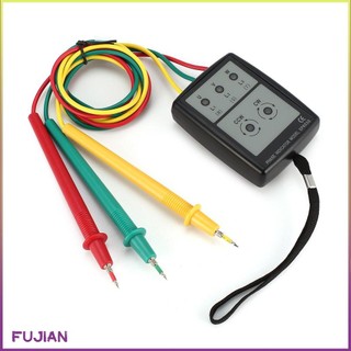 Sp8030 3 Phase Rotation Tester Digital Indicator Detector Led Buzzer Sequence Meter Voltage 200V-480V Ac [B/11]