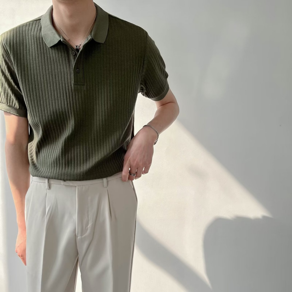 Áo Thun Polo Tay Ngắn Thiết Kế Mới Năng Động Thời Trang Mùa Hè Dành Cho Nam