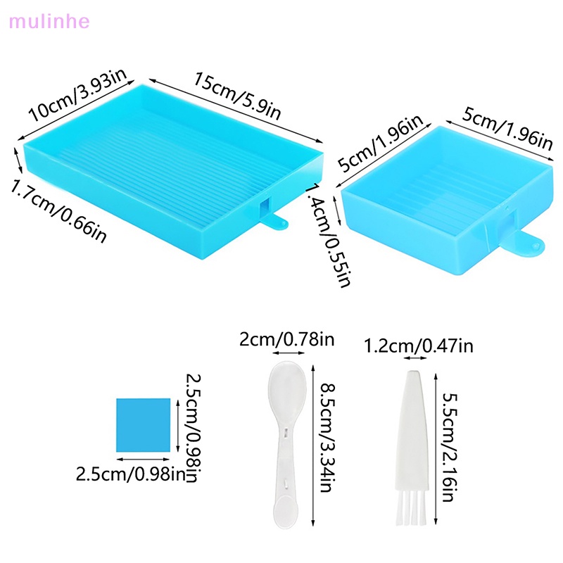 Khay Đựng Kim Cương mulinhe Kèm Tấm Chắn Chuyên Dụng DIY vn