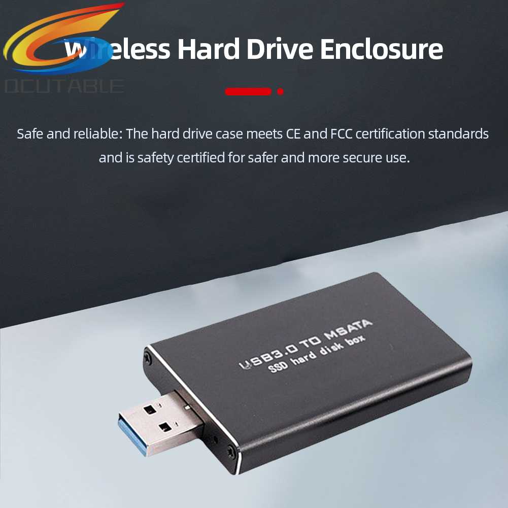 Khay Đựng Ổ Cứng Ngoài 6Gbps SSD Caddy Không Dây 30 * 30 / 50 MSATA SSD