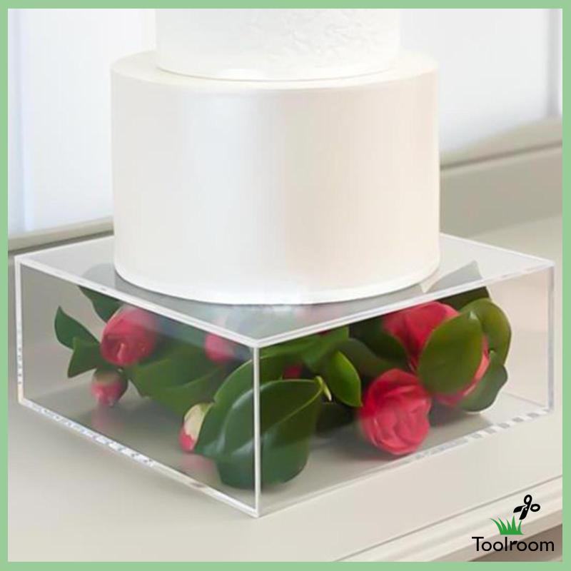 Giá Đỡ Trưng Bày Bánh Kem Hình Tròn Bằng Acrylic Độc Đáo Trang Trí Tiệc Cưới / Ngày Lễ