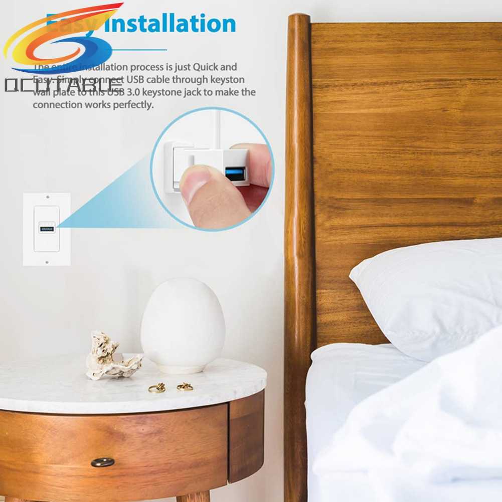 Giắc Cắm Chuyển Đổi USB 3.0 Keystone Female Sang Female