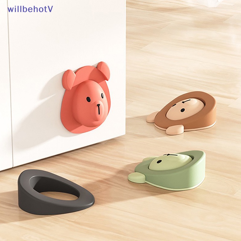 Sticker Silicon Dán Tường Chống Va Chạm Hình Hoạt Hình Dễ Thương