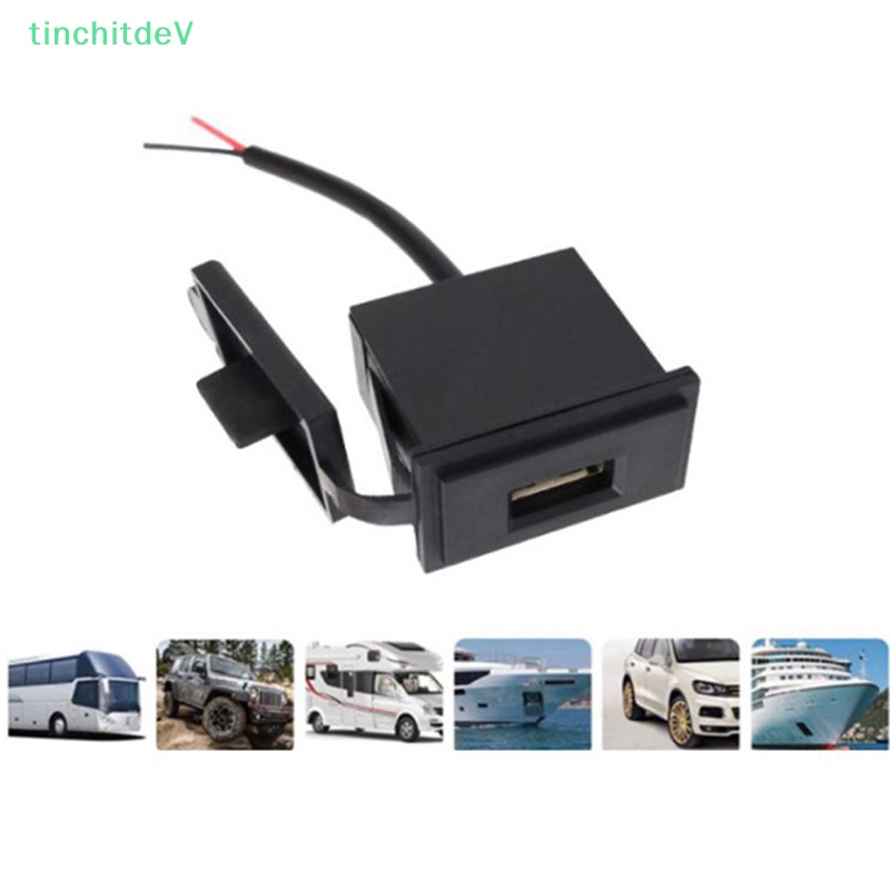 Ổ Cắm Sạc Một Cổng USB 12V / 24V 5V 2.4A Cho Xe Hơi Xe Máy