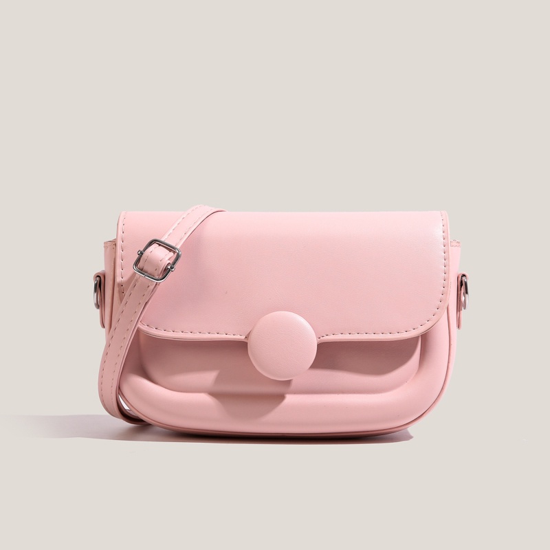 Túi Đeo Chéo Hình Vuông Nhỏ Màu Trơn Phong Cách Đơn Giản Cho Nữ