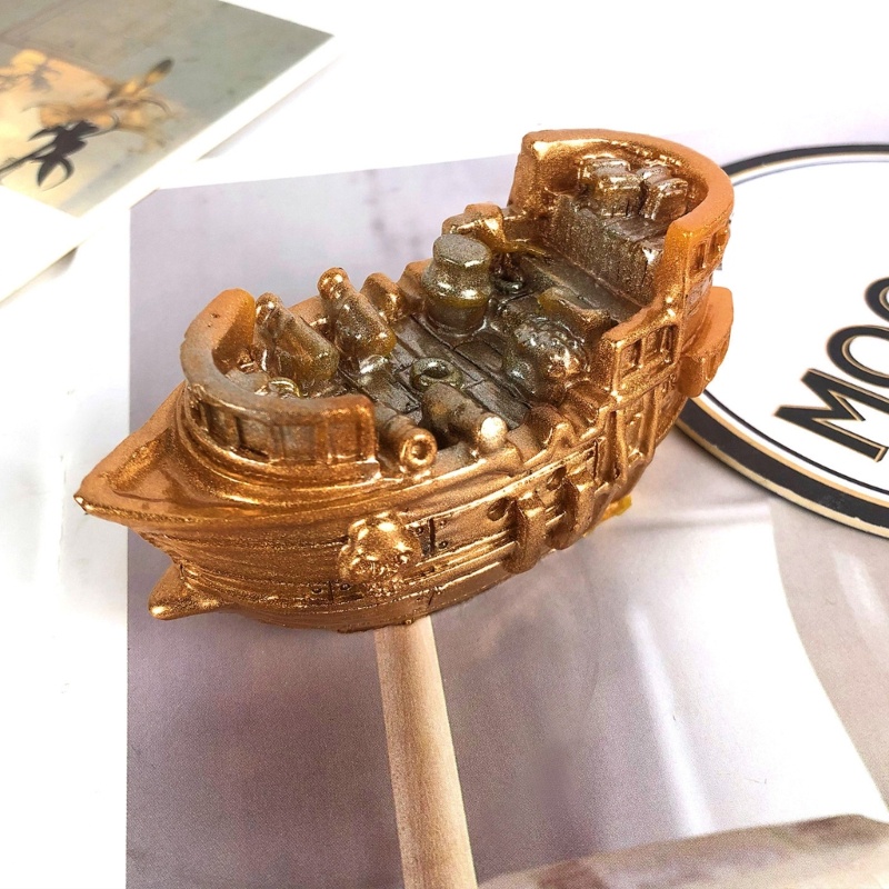 Khuôn Làm Nến Bằng Silicone Hình Tàu 3D Nghệ Thuật Trang Trí Nhà Cửa / Văn Phòng