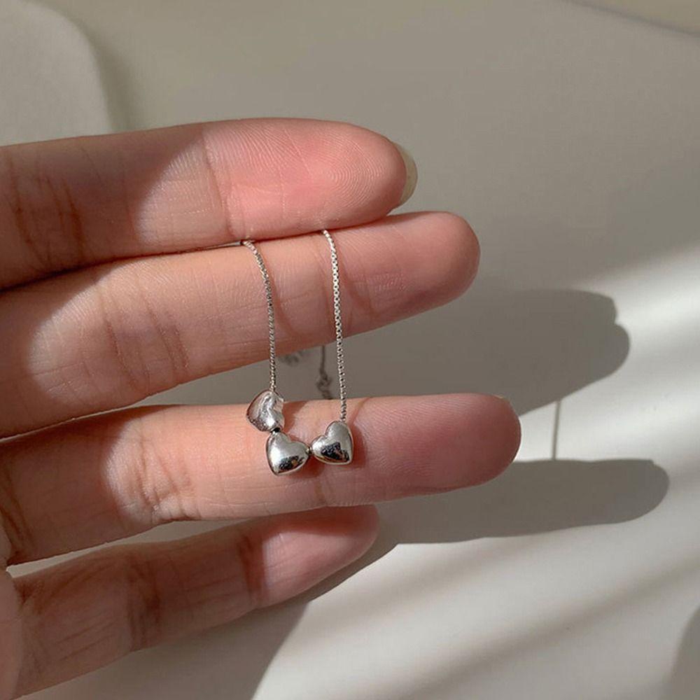 Vòng Tay Hai Lớp Mặt Hình Tròn Rỗng Trái Tim Tinh Tế Thời Trang Cho Nữ|Vòng Tay Hợp Kim Thiết Kế Dạng Xích Thời Trang