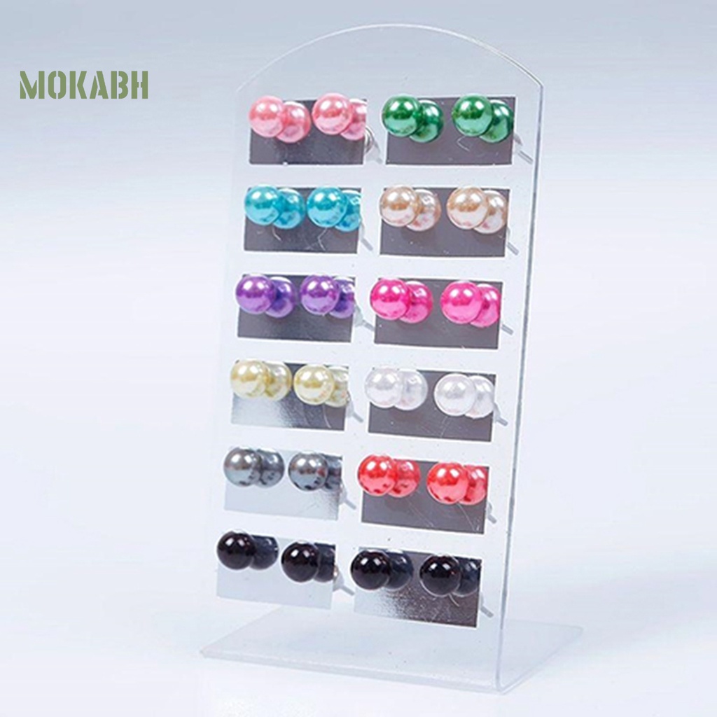 12 Đôi Bông Tai Ngọc Trai Giả Thời Trang Cho Nữ