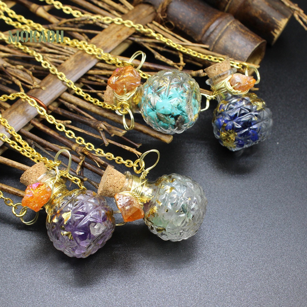 Vòng cổ Mặt Đá Tự Nhiên Chống Phai Màu Độc Đáo