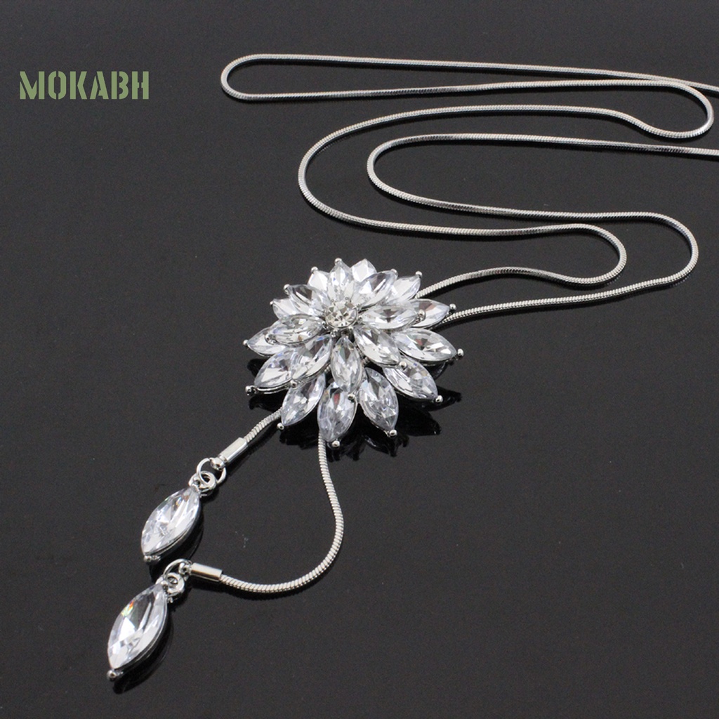 Vòng cổ Mặt Hình Bông Tuyết Đính Đá Xinh Xắn Cho Nữ