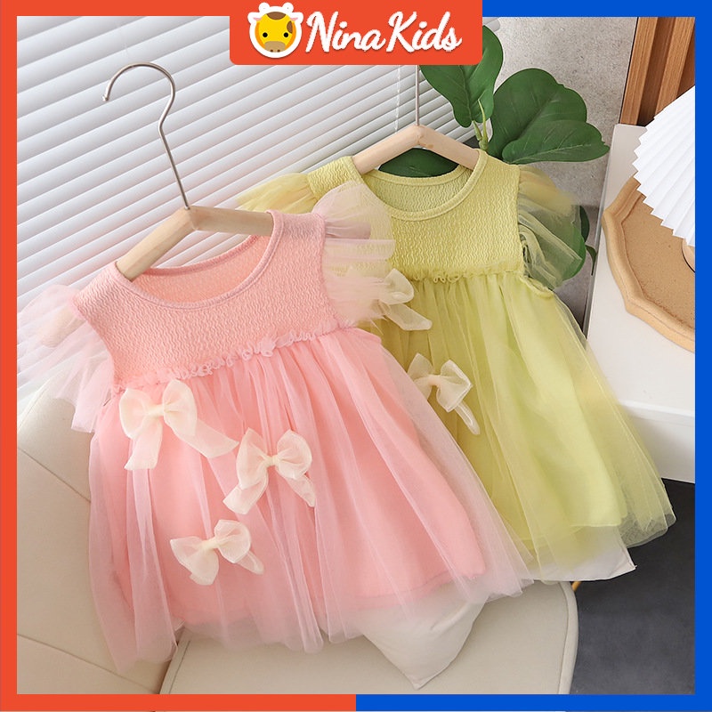 Đầm Thời Trang Mùa Hè Dễ Thương Xinh Xắn Dành Cho Bé Gái 0-5 Tuổi