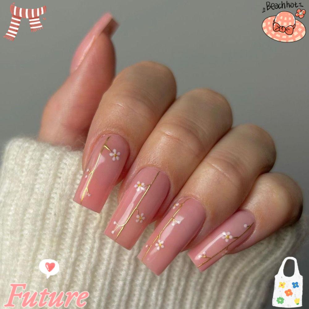 Móng Tay Giả Dạng Nhấn Phong Cách Pháp Độc Đáo DIY