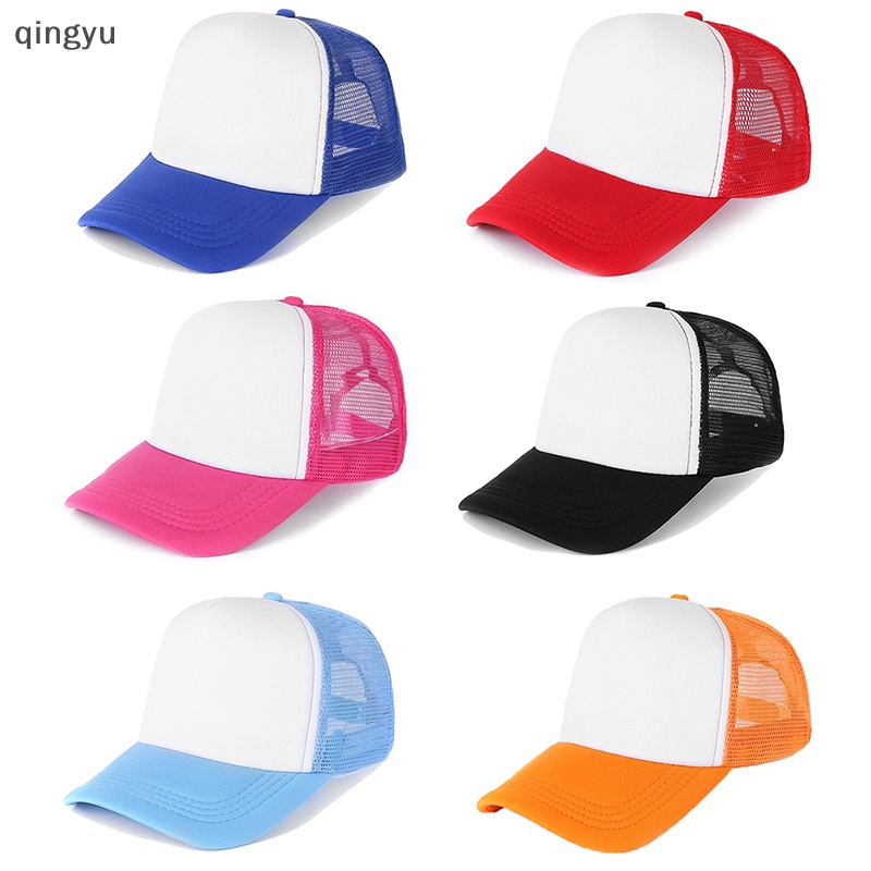 Mũ Lưỡi Trai Cotton Và polyester Phối Lưới Xốp Điều Chỉnh Được Thời Trang Mùa Hè Unisex