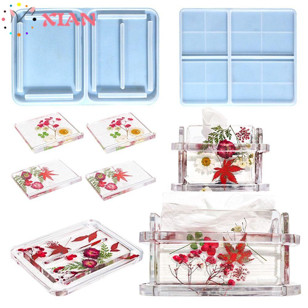 Khuôn Silicone Làm Hộp Đựng Khăn Giấy Thủ Công Tiện Dụng