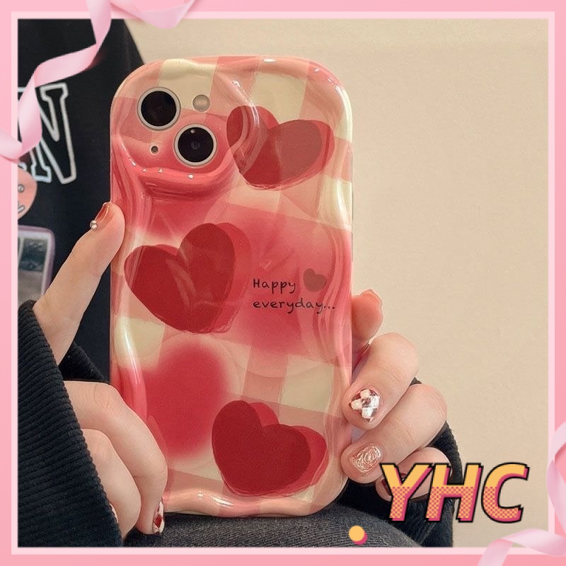 Ốp Lưng iPhone Vỏ mềm chống rung gợn sóng hình trái tim Cho Iphone 6 / 6S / 6splus / se / 7 / 7plus / 8 / 8plus / X / xs / xsmax / 11 / 12 / 13 / 14 / Plus / pro / pro max-207