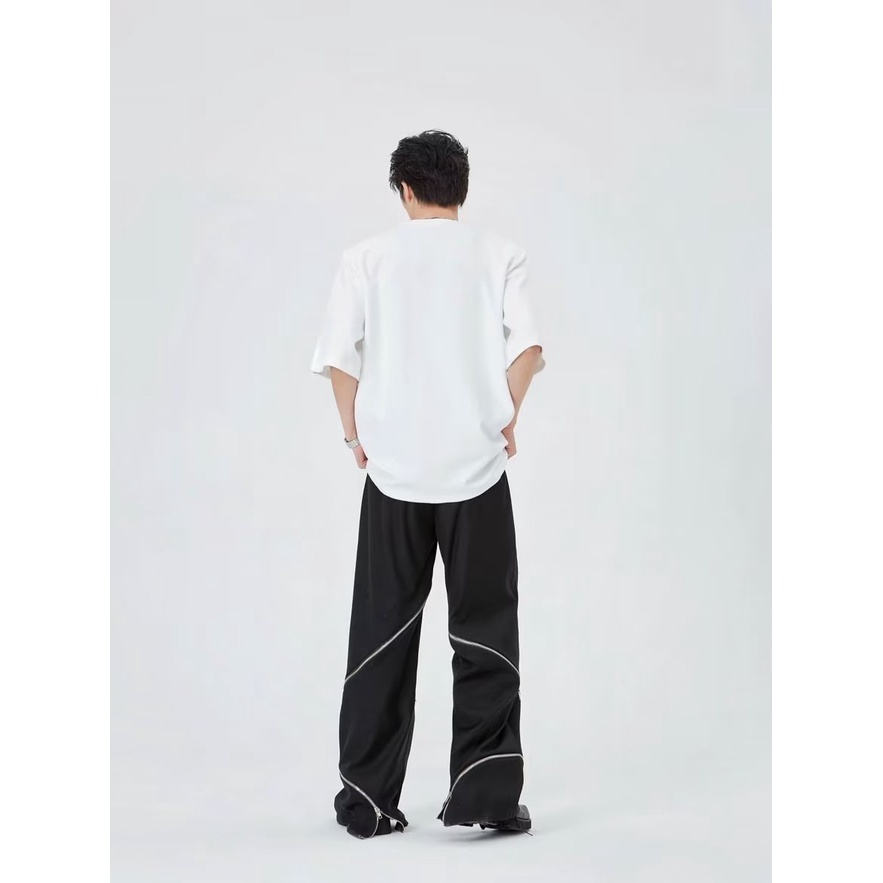 Áo Thun Tay Ngắn Phối Nút Thời Trang Mùa Hè Cao Cấp Cho Nam