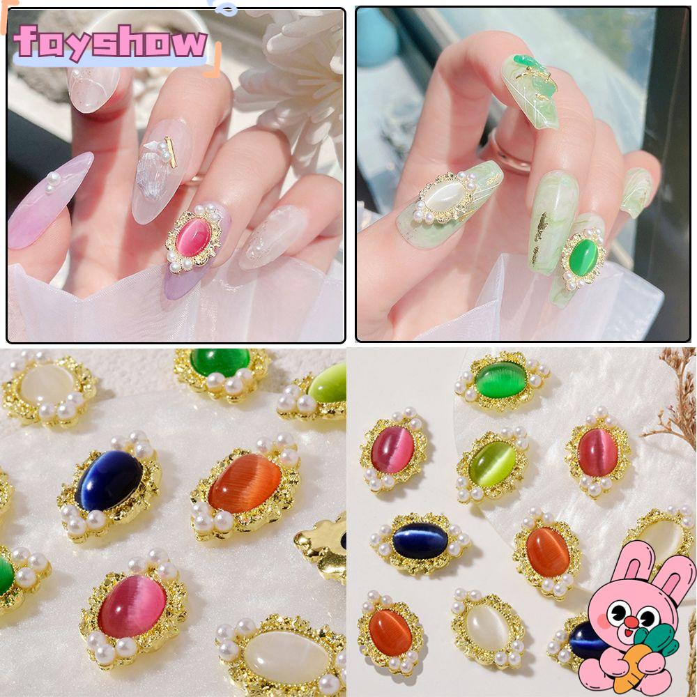Set 5 Phụ Kiện Trang Trí Móng Tay 3D Phong Cách Retro Độc Đáo
