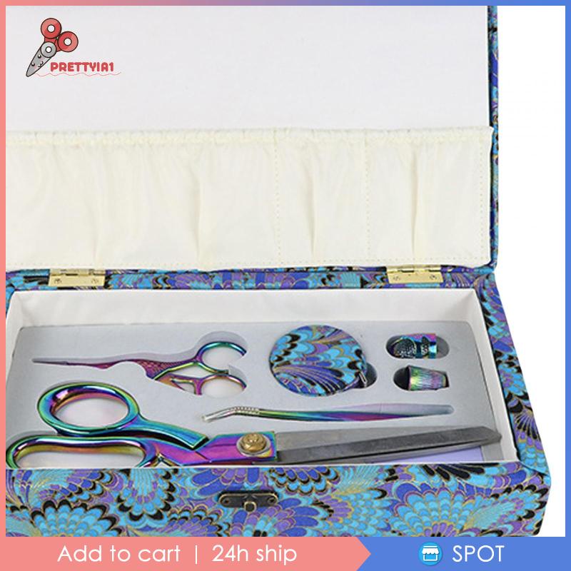 [Prettyia1] Kéo Cắt May Thủ Công Kèm Hộp Đựng