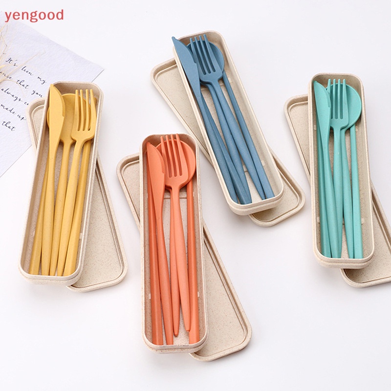 Bộ 4 Dụng Cụ Ăn Uống Kèm Hộp Đựng Tiện Lợi