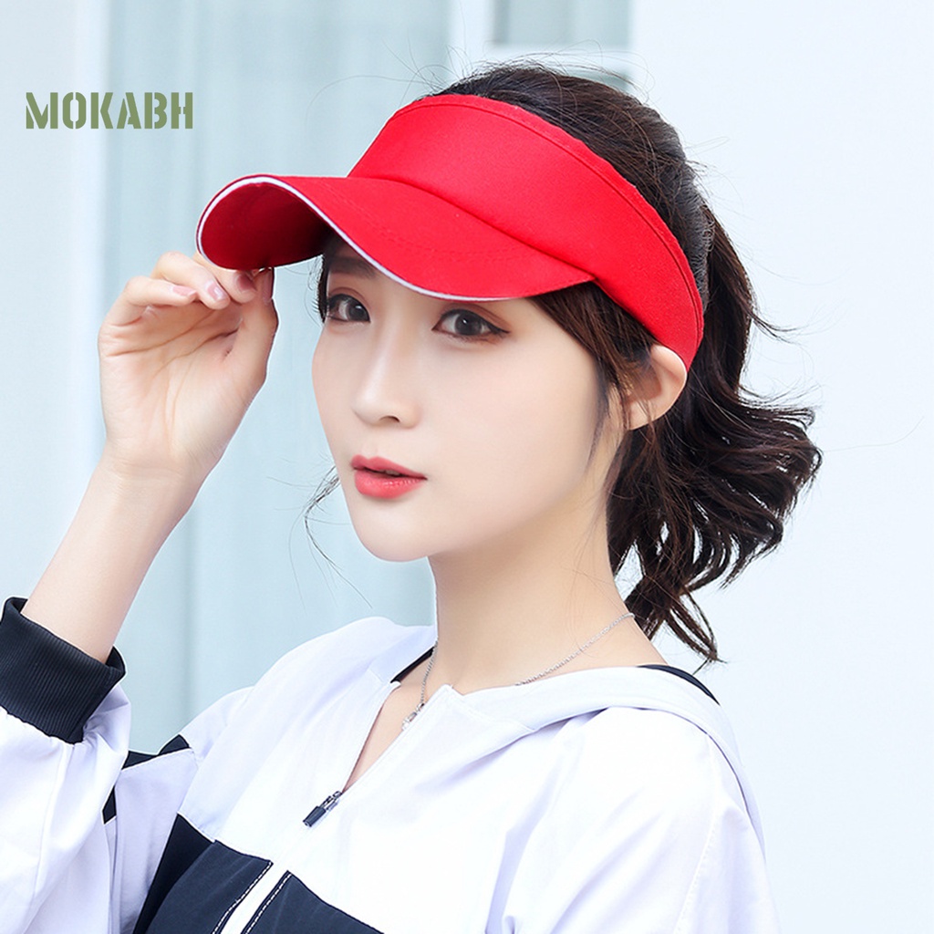 Mũ Tennis Thể Thao Hở Chóp Màu Trơn Điều Chỉnh Được Kích Thước Thời Trang Unisex