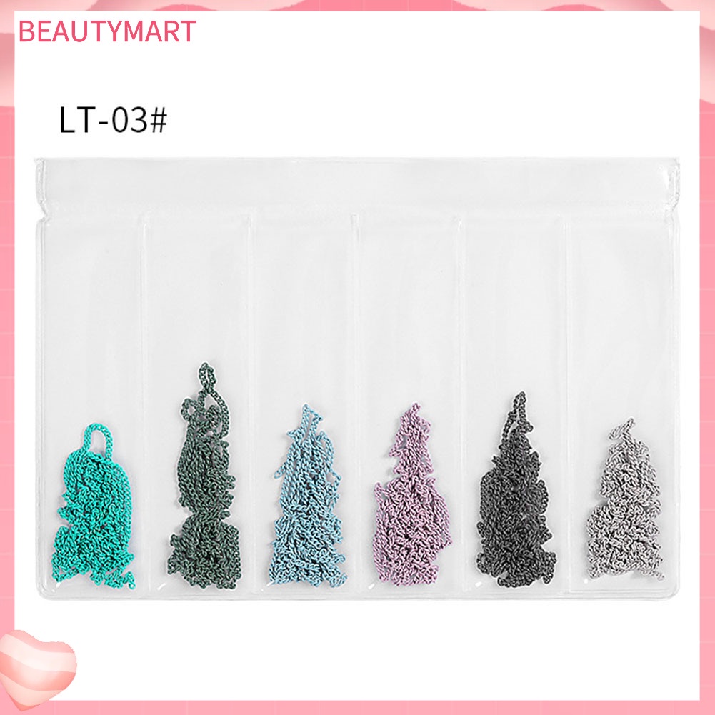 Dây Xích Hợp Kim 3D Nhiều Kích Cỡ Trang Trí Móng Tay Nghệ Thuật DIY