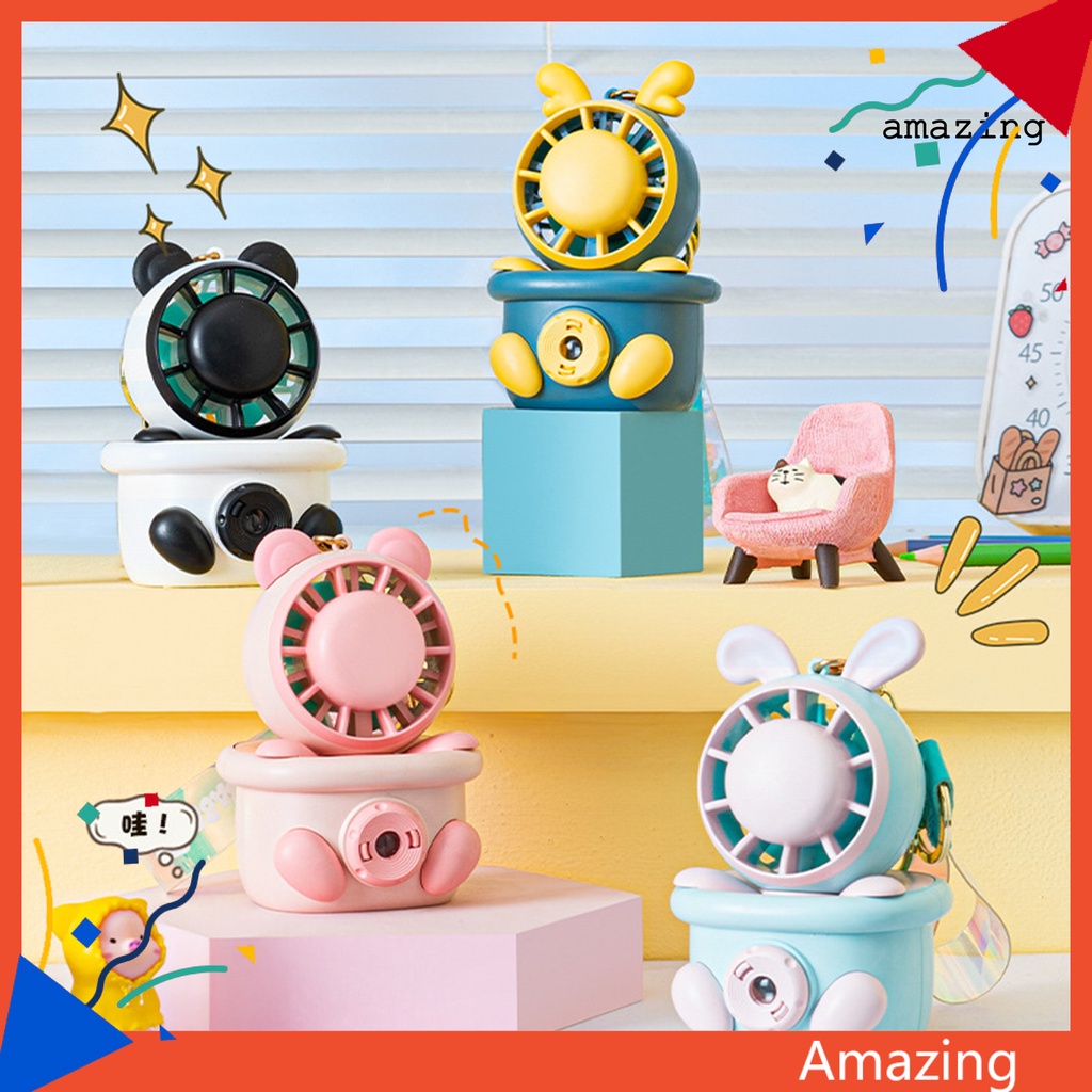 1 Bộ Quạt Cầm Tay Không Dây USB Tự Nhiên Trong Suốt Giúp Tập Trung Và An Toàn