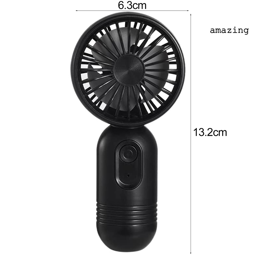 Mal- Quạt Cầm Tay Một Nút Khởi Động Tốc Độ Tiếng Ồn Thấp Dễ Mang Theo Bằng ABS Ultra-Quiet Nhỏ Gọn Có Thể Điều Chỉnh