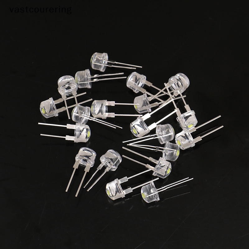 Bộ 20 Đèn LED 8mm 0.75W F8MM Ánh Sáng Trắng Chất Lượng Cao