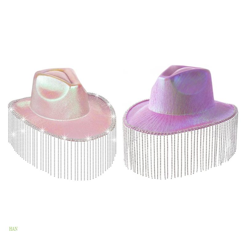 Mũ Rộng Vành Đính Đá Lấp Lánh Cho Nữ