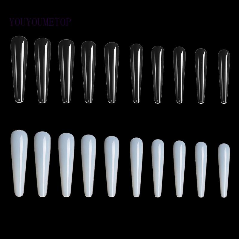 Set 300 Móng Tay Giả Che Phủ Toàn Diện Dạng Nhấn