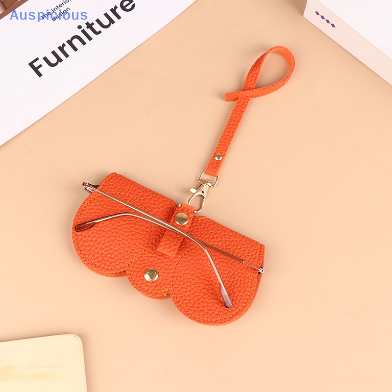 1 Túi Da Đựng Mắt Kính Phong Cách Retro Ốp